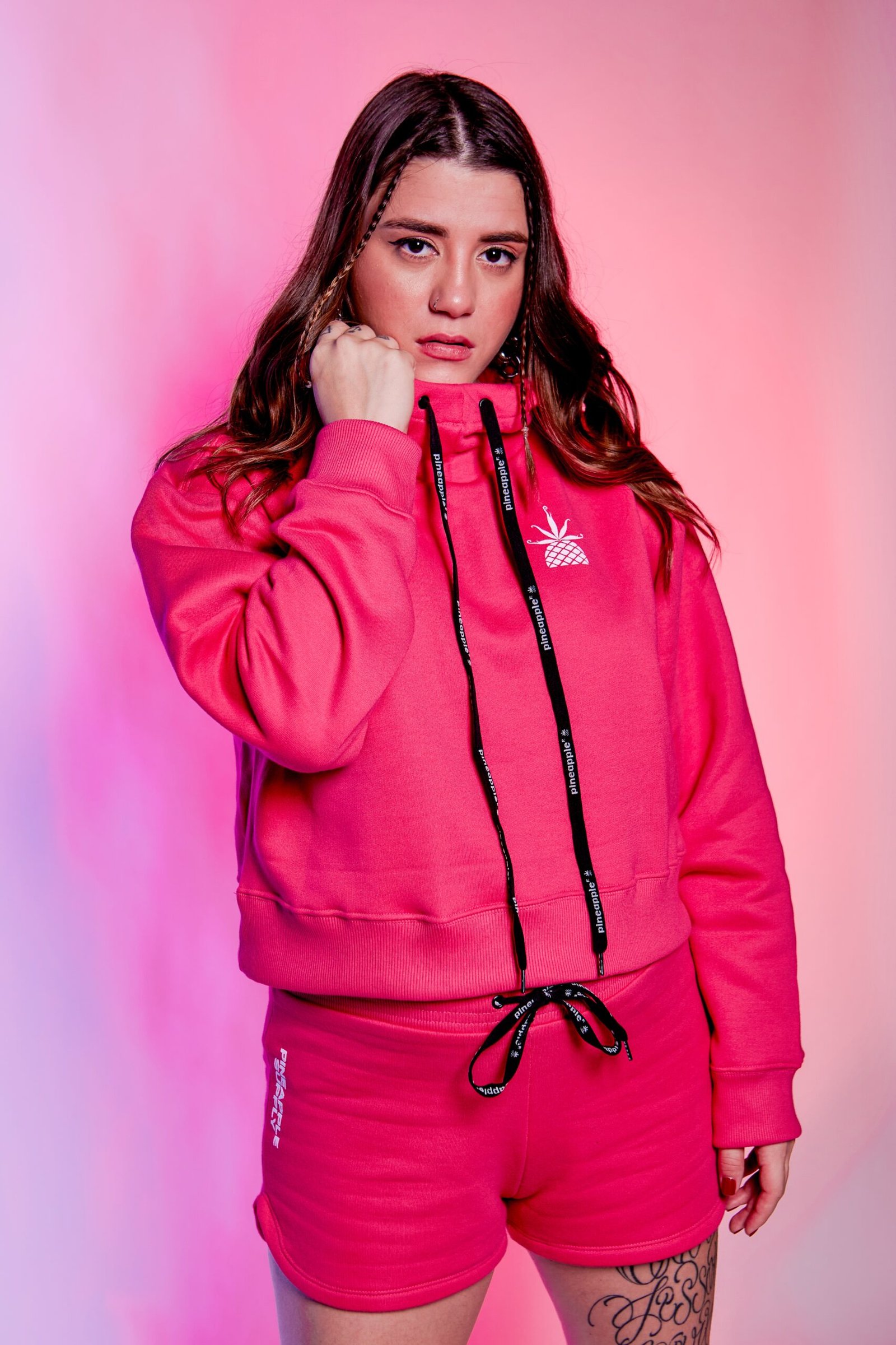 Casaco Moletom Pineapple Rosa