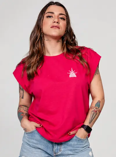 Blusa Dobra Manga Pinkpin